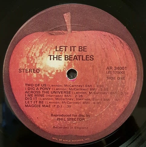 Rock/Pop The Beatles - Let It Be ('70s US Counterfeit Replica) (VG/VG)