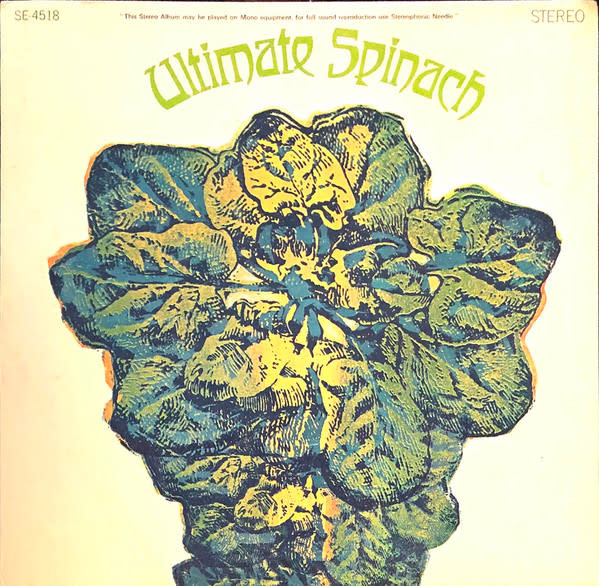 Rock/Pop Ultimate Spinach - S/T ('68 CA) (VG, conservative grade plays VG+/VG, sticker on cover, 2 inch spine-split)