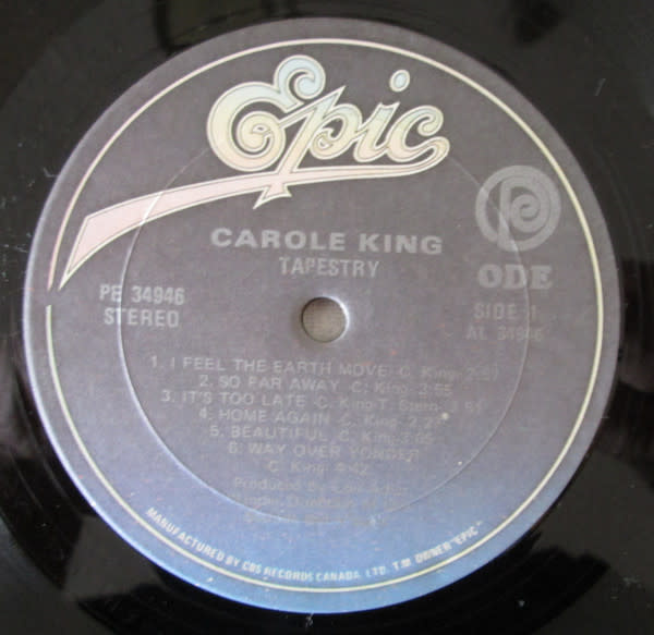 Rock/Pop Carole King - Tapestry (CA Reissue) (VG+/VG+)