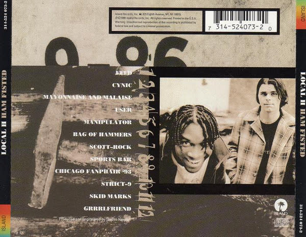 Rock/Pop Local H - Ham Fisted ('95 US CD) (USED CD - very light scuff)