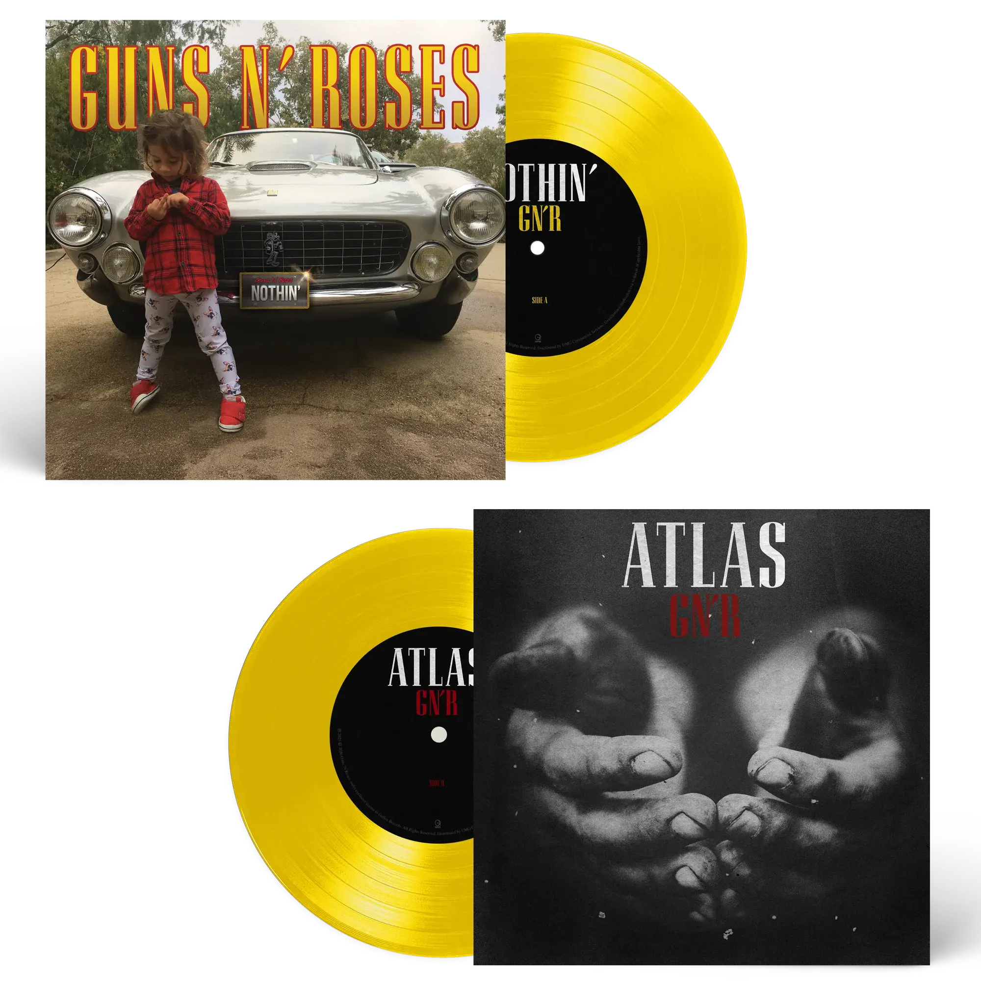 Rock/Pop Guns N' Roses - Nothin' / Atlas (Yellow Vinyl 7")