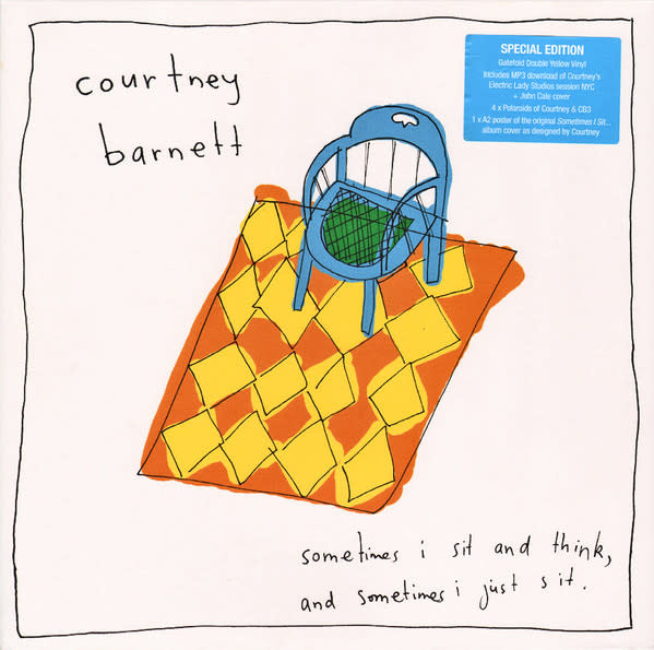 Rock/Pop Courtney Barnett - Sometimes I Sit And Think, And Sometimes I Just Sit (2015 UK 2LP Yellow Translucent Vinyl) (NM/NM)
