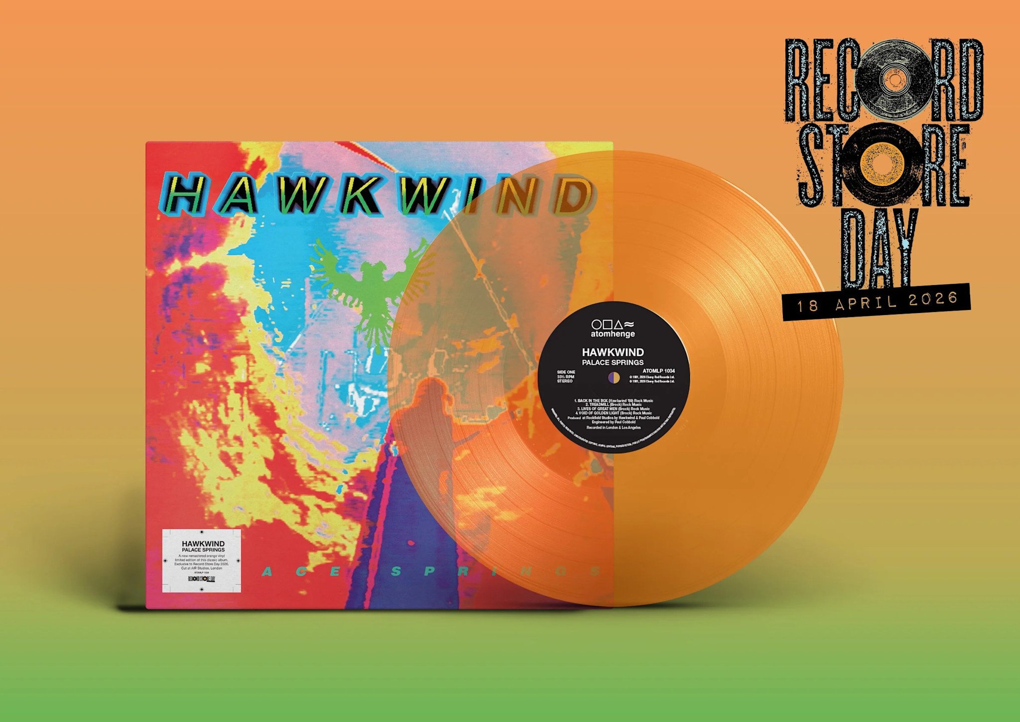 Rock/Pop Hawkwind - Palace Springs (Remastered Orange Vinyl) (RSD 2026)