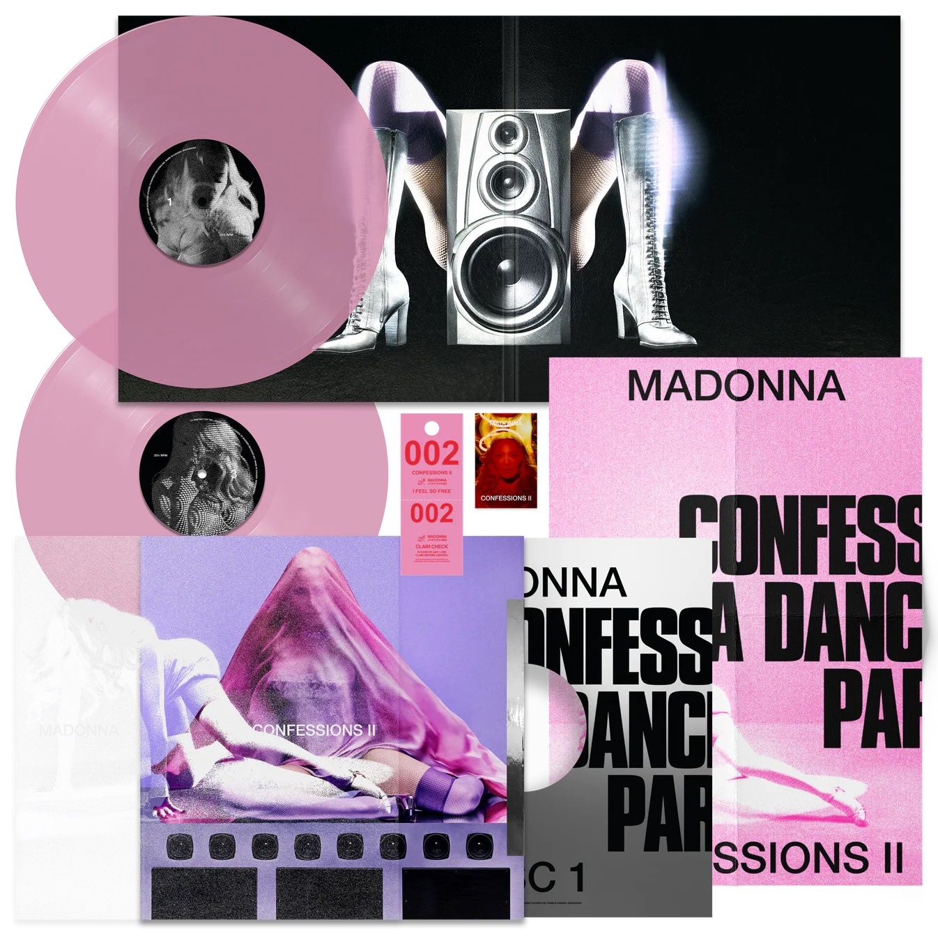 Rock/Pop Madonna - Confessions II (16 Tracks 2LP Translucent Pink Vinyl) (July 3, 2026)
