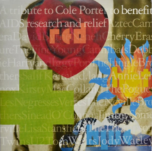 Rock/Pop V/A - Red Hot + Blue (A Tribute To Cole Porter To Benefit AIDS Research And Relief) (2021 Red & Blue Vinyl) (VG+/NM)