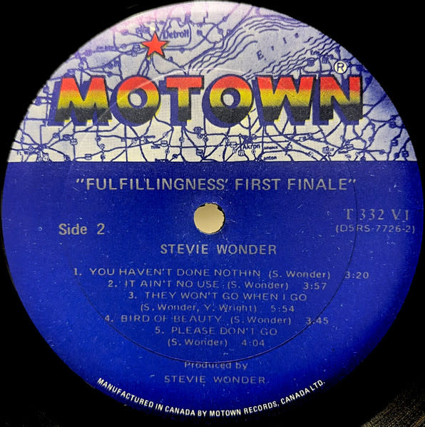 R&B/Soul/Funk Stevie Wonder - Fulfillingness' First Finale ('75 CA Reissue) (VG+/VG+)