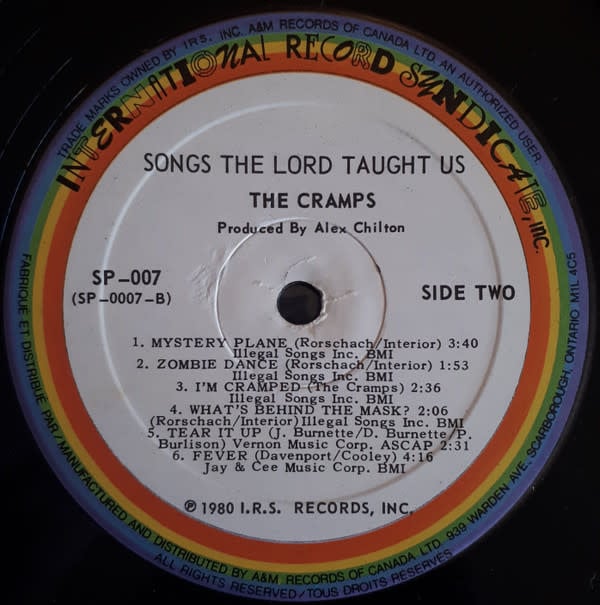 Rock/Pop The Cramps - Songs The Lord Taught Us ('80 CA) (VG/VG, both conservative grades, plays VG+, sleeve has some creases)