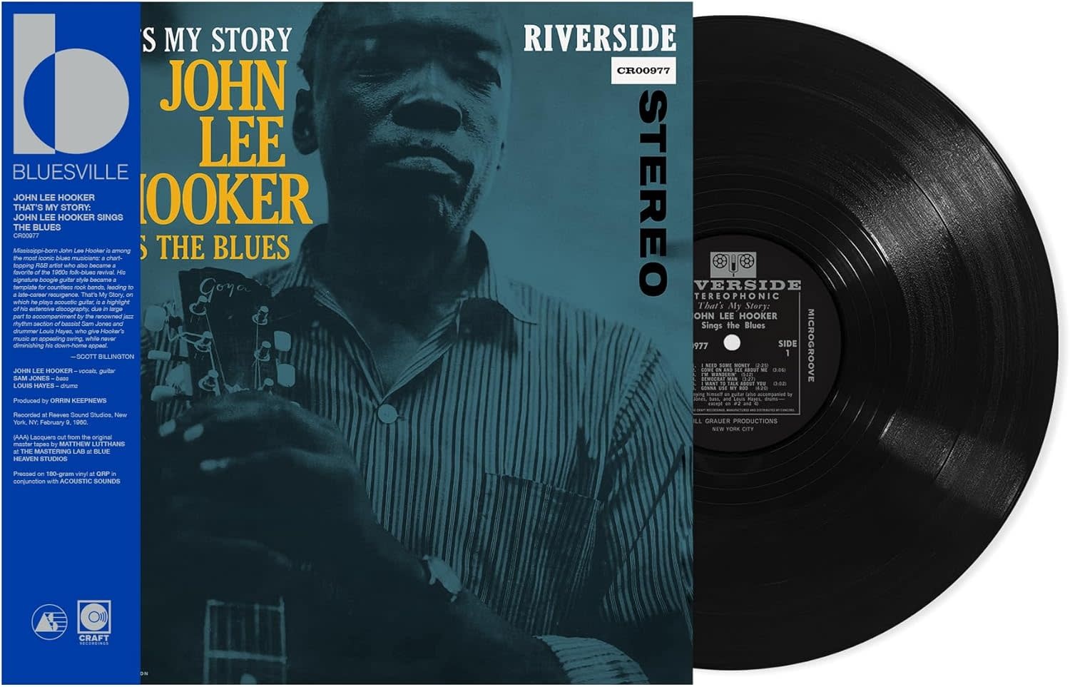 Blues John Lee Hooker - That's My Story: John Lee Hooker Sings The Blues (Bluesville Acoustic Sounds Series)