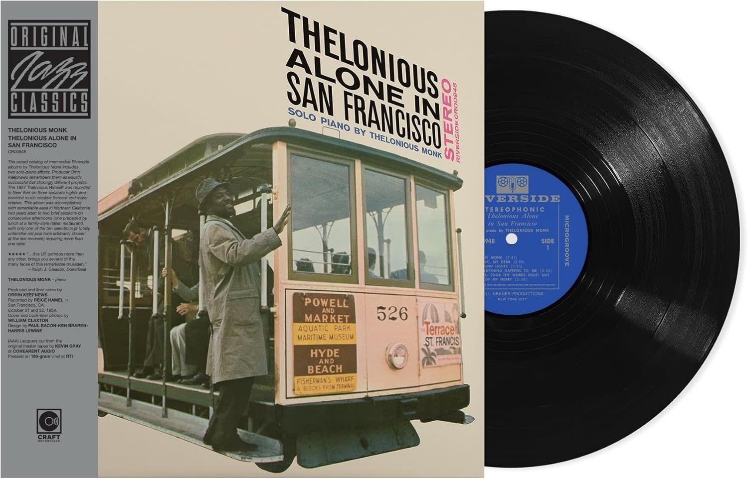 Jazz Thelonious Monk - Thelonious Alone in San Francisco (Original Jazz Classics Series)
