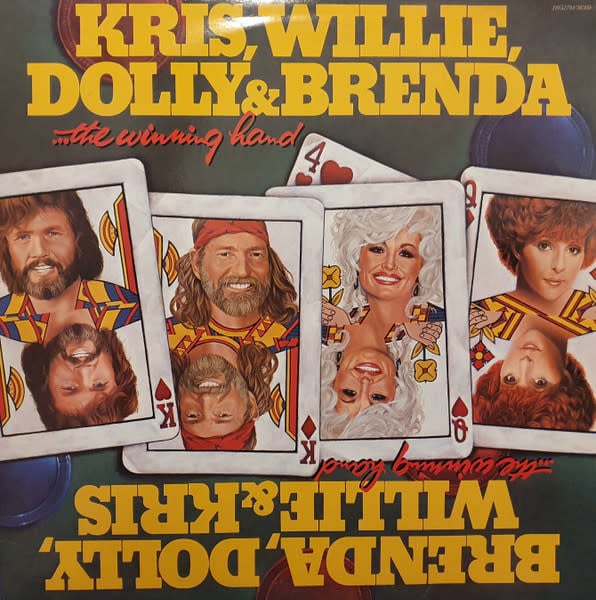 Folk/Country Kris, Willie, Dolly & Brenda - The Winning Hand ('82 US) (VG+/VG+, promo stamp on back cover)