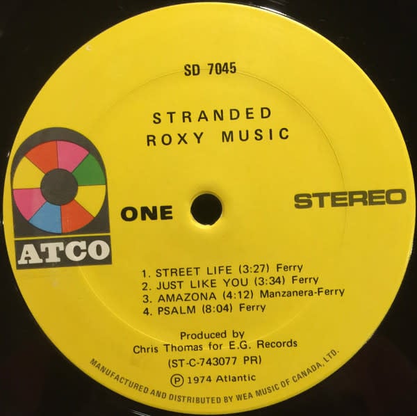 Rock/Pop Roxy Music - Stranded ('74 CA Gatefold) (VG+/VG+)