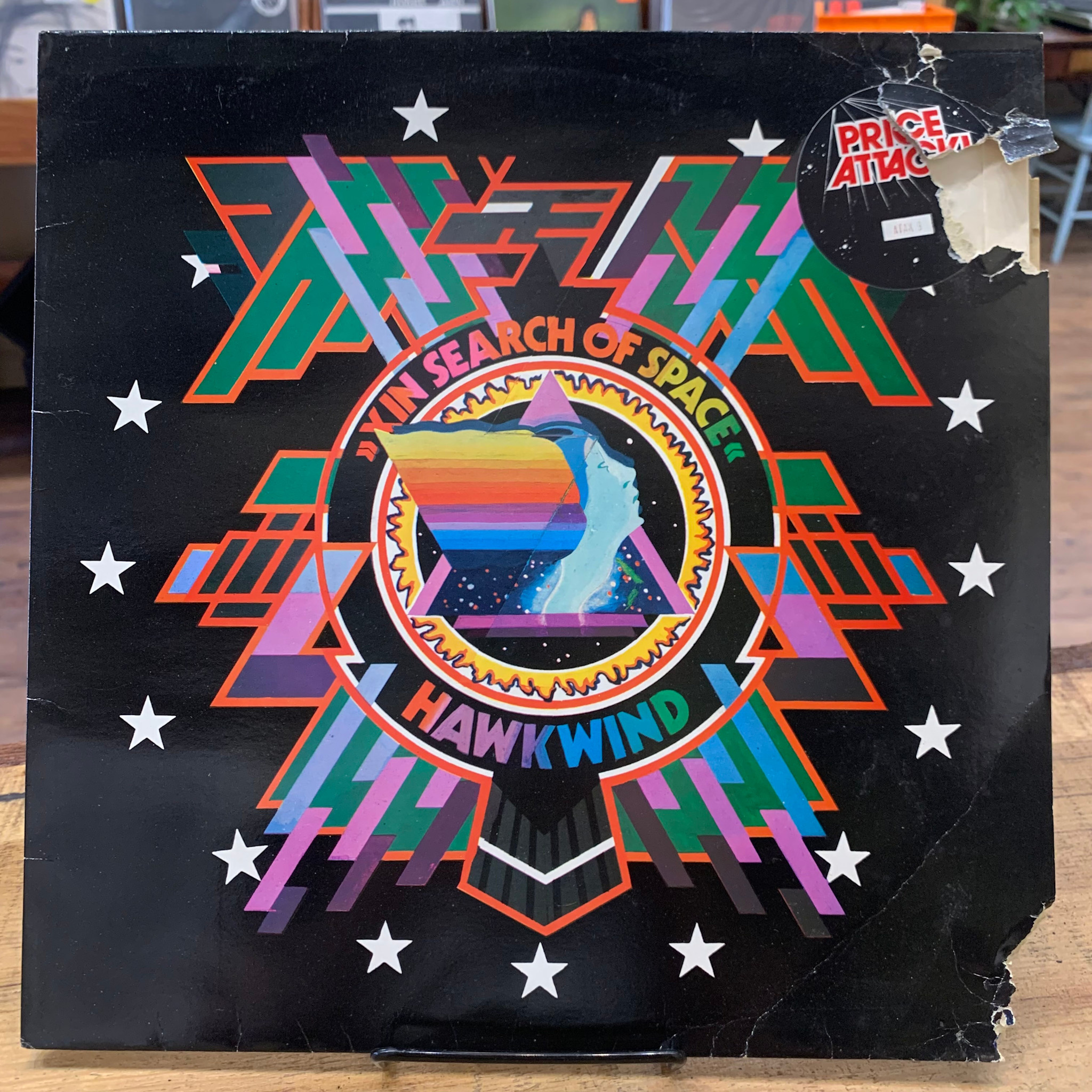 Rock/Pop Hawkwind - X In Search Of Space ('81 UK Reissue) (VG+/POOR sleeve condition, image is exact copy)
