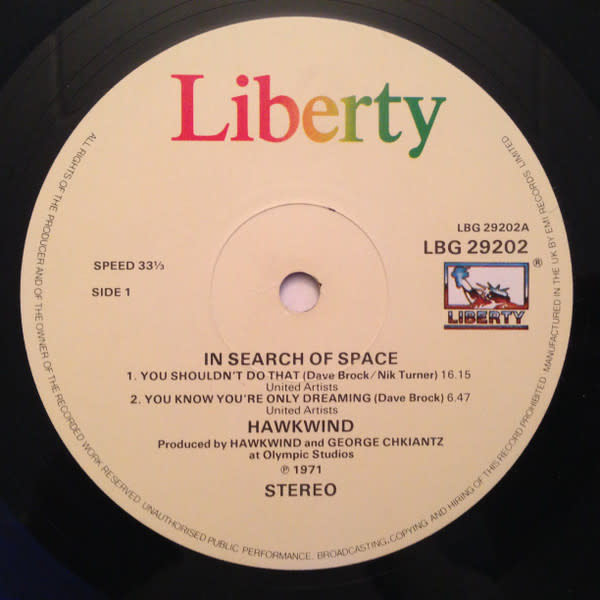 Rock/Pop Hawkwind - X In Search Of Space ('81 UK Reissue) (VG+/POOR sleeve condition, image is exact copy)