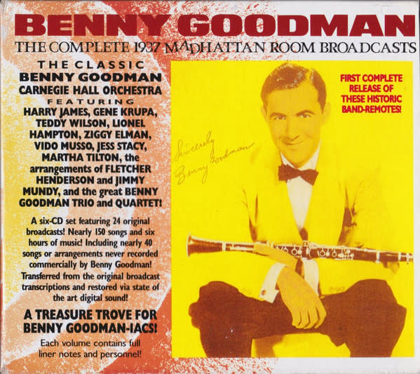 Jazz Benny Goodman - The Complete 1937 Madhattan Room Broadcasts (6 CD Box Set) (USED CD, tear on inner flap of box)