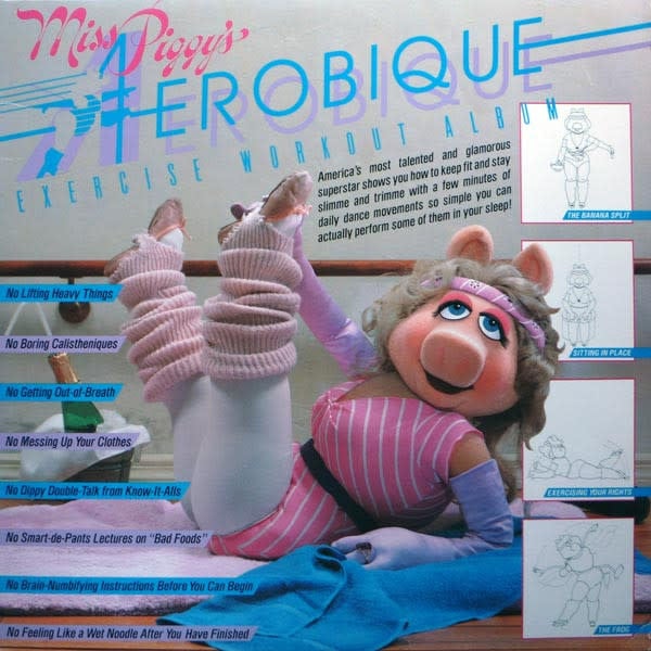 Childrens Miss Piggy's Aerobique Exercise Workout Album (VG+/VG+, hole punch)