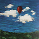 Rock/Pop Grandview - Everything Between Paint And A Wall (2014 Teal Vinyl) (NM/VG+, small spine-split)
