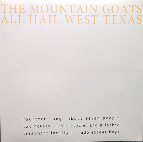 Rock/Pop The Mountain Goats - All Hail West Texas (VG+/NM)