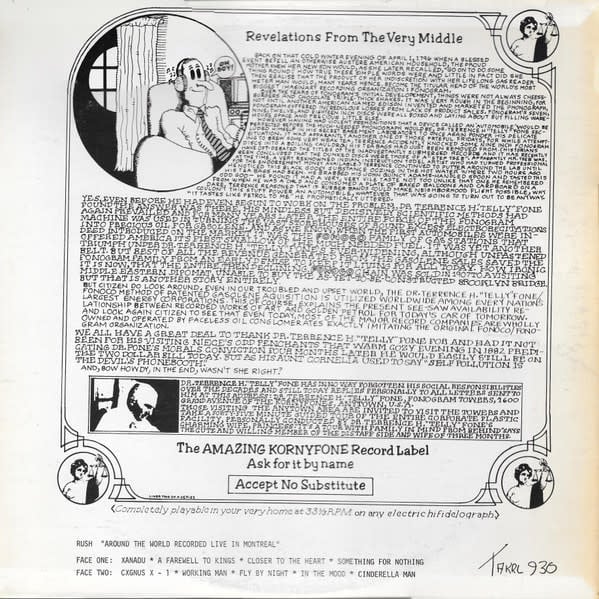 Rock/Pop Rush - Around The World Recorded Live In Montreal ('79 US Bootleg) (VG+/VG)