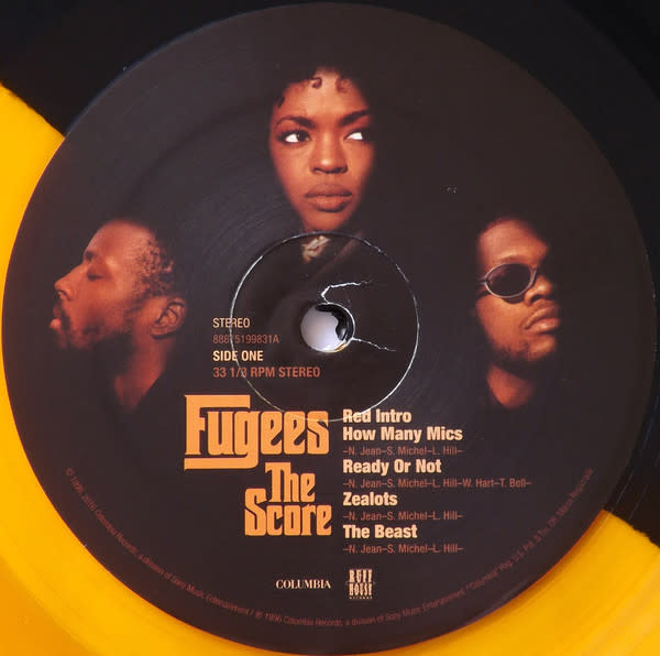 Hip Hop/Rap Fugees - The Score (2016 Gold/Black Split w/7" + Poster) (VG++/VG+, tiny tear on cove)