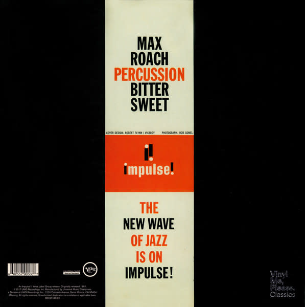 Jazz Max Roach - Percussion Bitter Sweet (2018 180g Club Edition) (VG++/VG+)