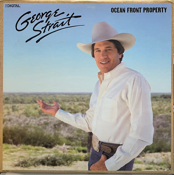 Folk/Country George Strait - Ocean Front Property ('87 CA Columbia House) (VG+/VG+)