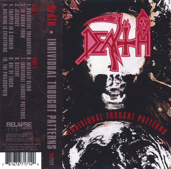 Metal Death - Individual Thought Patterns (2021 White Cassette Shell)