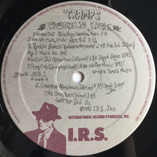 Rock/Pop The Cramps - Psychedelic Jungle ('81 CA) (VG+/VG+, creases)