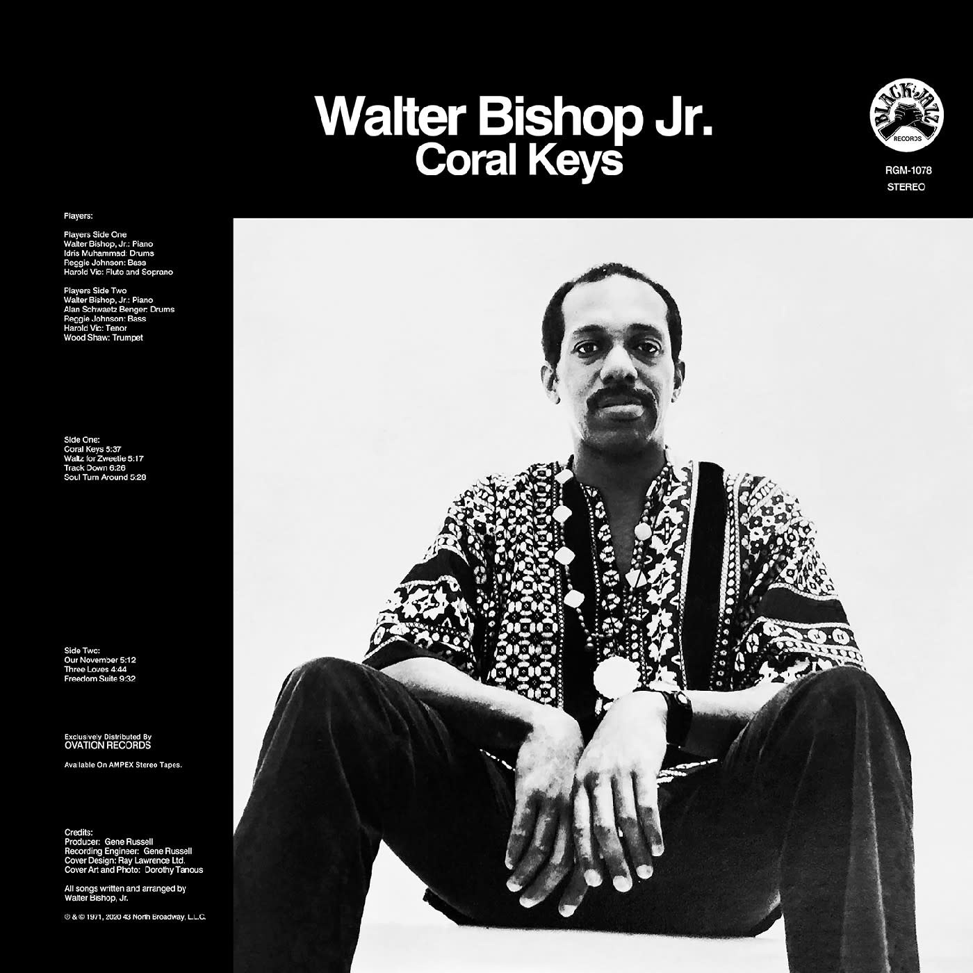 Jazz Walter Bishop Jr. - Coral Keys (Blue with Black Swirl)