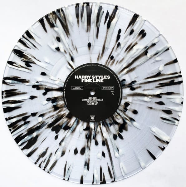 Pop Harry Styles - Fine Line (Clear w/Black & White Splatter) (NM/VG+)