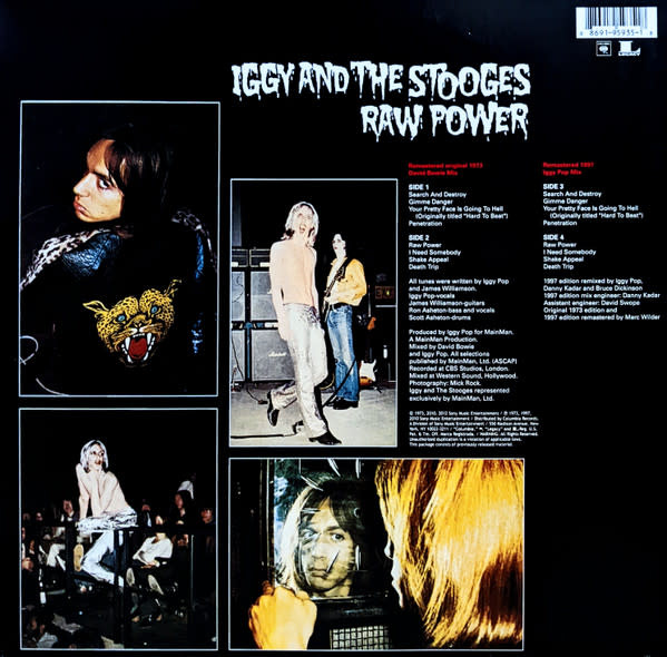 Rock/Pop Iggy And The Stooges - Raw Power (2012 2LP Remastered) (VG+/VG+)