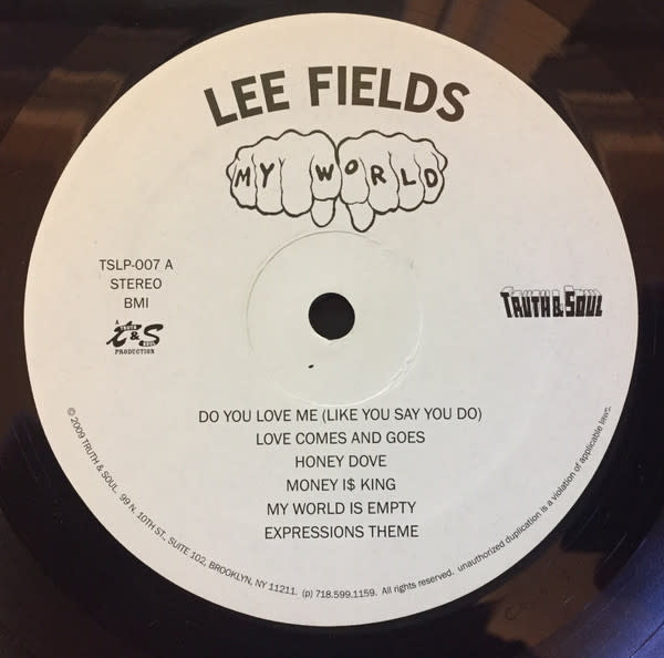 R&B/Soul/Funk Lee Fields - My World (VG+/VG, major creases)