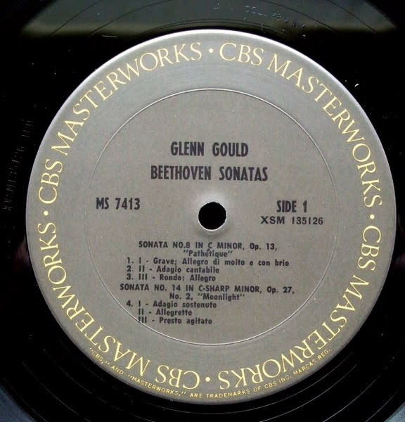 Classical Beethoven, Glenn Gould - Sonatas • Moonlight • Appassionata • Pathétique (US Reissue) (VG+/VG+)