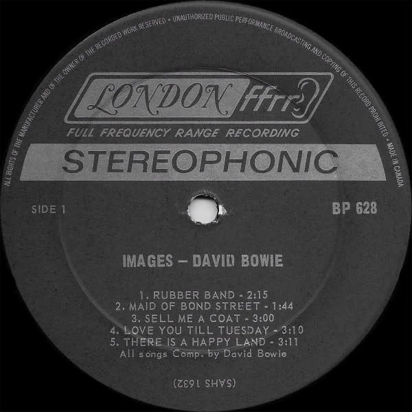 Rock/Pop David Bowie - Images 1966-1967 (CA Reissue) (VG+/VG+)