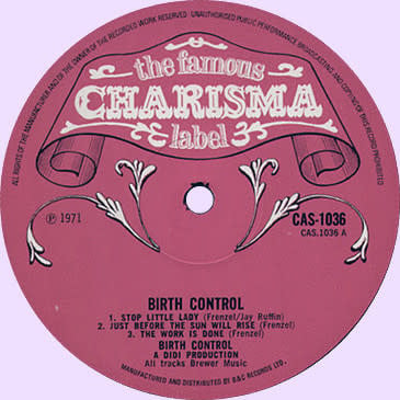 Rock/Pop Birth Control - S/T ('71 UK version of Operation) (VG+/VG, creases, spine-wear)