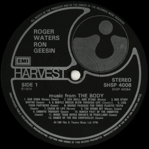 Rock/Pop Ron Geesin & Roger Waters - Music From The Body (UK Reissue) (VG+/G, sleeve damage, torn corner + area at pocket opening)