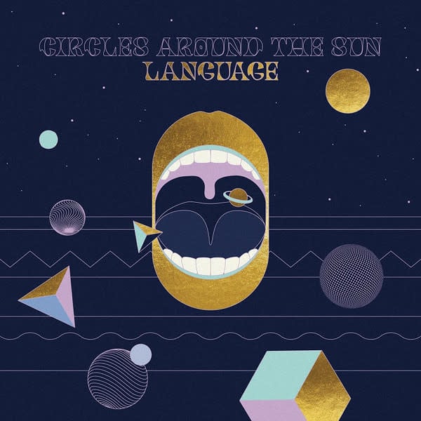 Rock/Pop Circles Around The Sun - Language (Translucent Teal) (VG++/VG, creases)