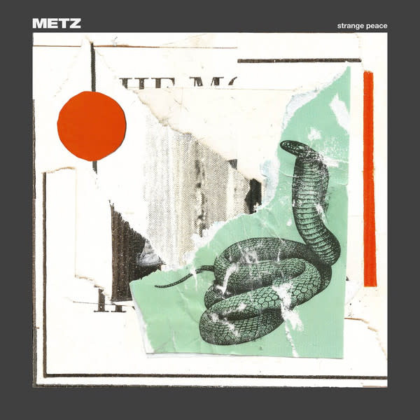 Rock/Pop Metz - Strange Peace (Clear w/Red & Orange Splatter) (NM/VG+)