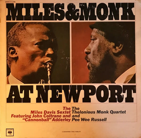 Jazz Thelonious Monk Quartet - Miles And Monk At Newport ('64 US Mono) (G+, surface noise+crackle/VG, corner wear, wobc))