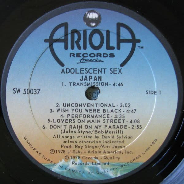 Rock/Pop Japan - Adolescent Sex ('79 CA) (VG/VG)