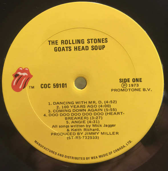 Rock/Pop The Rolling Stones - Goats Head Soup ('73 CA with Poster) (VG/VG)