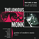 Jazz Thelonious Monk - Genius Of Modern Music Volume One (NEW CD)