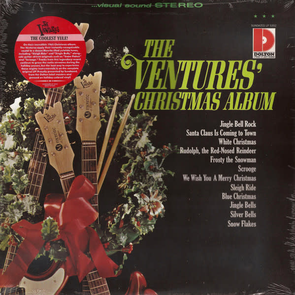 Christmas The Ventures - The Ventures' Christmas Album (2017 Sundazed Green Transparent Vinyl) (NM/VG++)