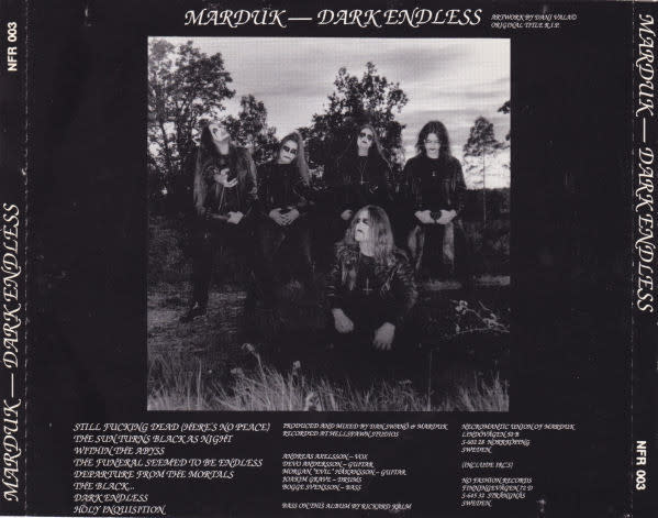 Metal Marduk - Dark Endless ('92 Sweden, No Fasion Records) (USED CD - scuff)