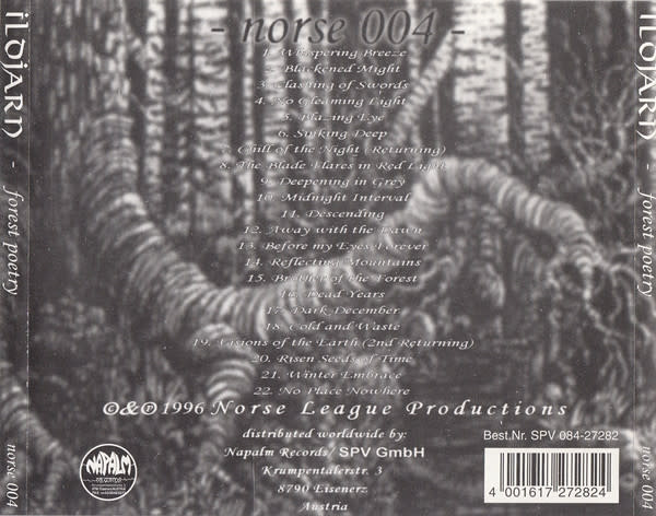 Metal Ildjarn - Forest Poetry ('96 Norway) (USED CD - light scuff)