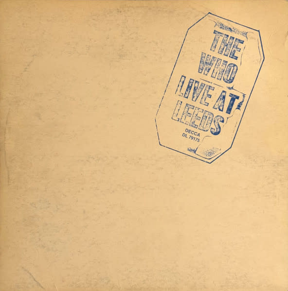 Rock/Pop The Who - Live At Leeds ('70 CA, w/12 inserts, missing poster) (VG/VG)