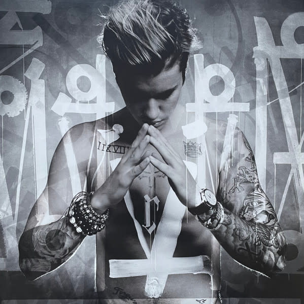 Pop Justin Bieber - Purpose (VG+/G+, creases, sticker on cover)