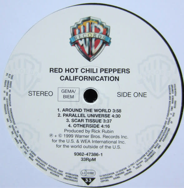 Rock/Pop Red Hot Chili Peppers - Californication (2012 EU Reissue) (VG/VG)
