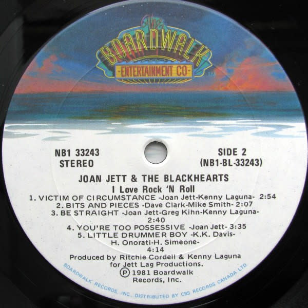 Rock/Pop Joan Jett & The Blackhearts - I Love Rock 'N Roll ('81 CA) (VG/VG, hole punch)