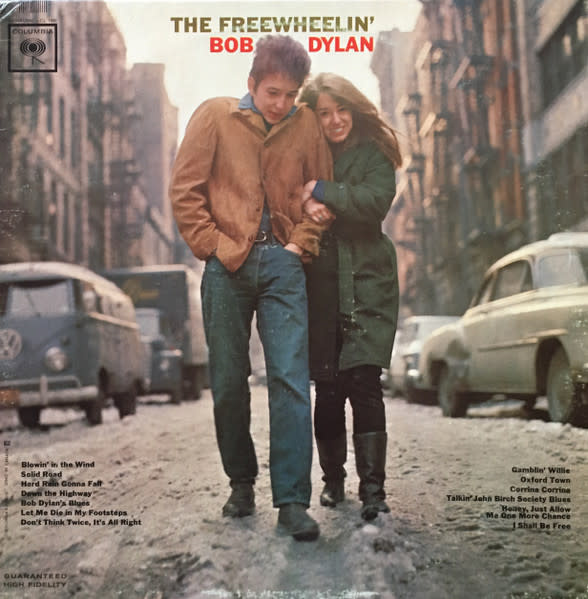 Rock/Pop Bob Dylan - The Freewheelin' Bob Dylan ('63 CA Mono - withdrawn songs on cover) (G+/G+, 2 in. spine-split, shelf-wear, creases)