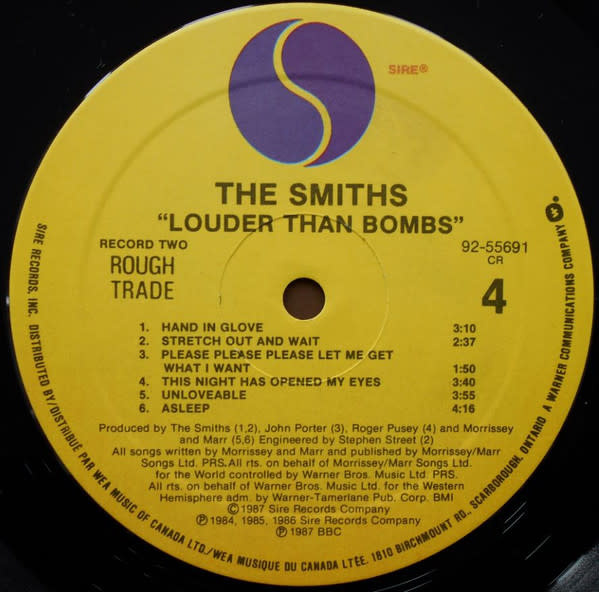 Rock/Pop The Smiths - Louder Than Bombs ('87 CA) (VG, conservative grade/VG+, sunfaded spine)